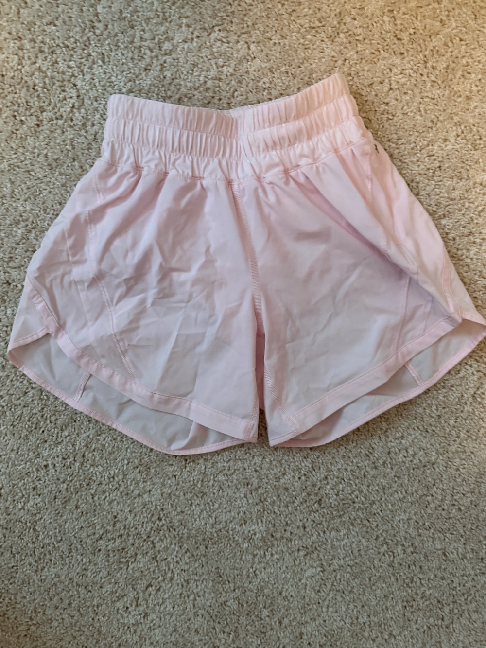 Lululemon Hotty Hot High Rise Light Pink Women's Athletic Shorts Light Pink